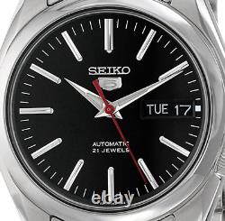 Seiko 5 Automatic Black Dial Stainless Steel Mens Watch SNKL45K1