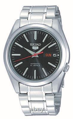 Seiko 5 Automatic Black Dial Stainless Steel Mens Watch SNKL45K1 RRP £169