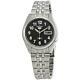Seiko 5 Automatic Black Dial Steel 37mm Case Mens Watch Snk381k1 Rrp £169