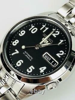 Seiko 5 Automatic Black Dial Steel 37mm Case Mens Watch SNK381K1 RRP £169