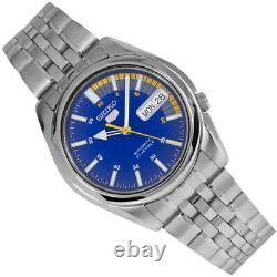 Seiko 5 Automatic Blue Dial Silver Stainless Steel Men's Watch SNK371K1 RRP £169