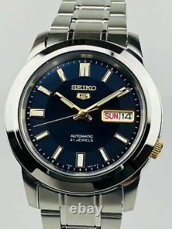 Seiko 5 Automatic Blue Dial Silver Stainless Steel SNKK11K1 Mens Watch RRP £169