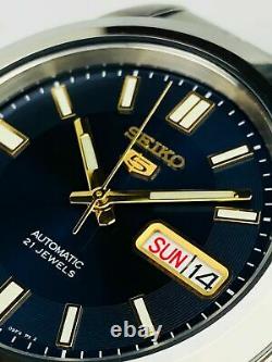 Seiko 5 Automatic Blue Dial Silver Stainless Steel SNKK11K1 Mens Watch RRP £169