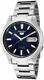 Seiko 5 Automatic Blue Dial Silver Steel 37mm Case Mens Watch Snk793k1 Rrp £169