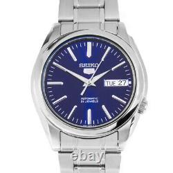 Seiko 5 Automatic Blue Dial Stainless Steel Mens Watch SNKL43K1 RRP £169