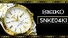 Seiko 5 Automatic Day Date Gold Tone Men S Watch