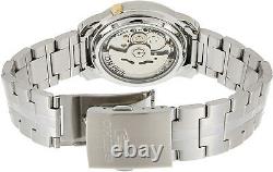 Seiko 5 Automatic Gold Dial Silver Stainless Steel Men's Watch SNKL81K1 RRP £169
