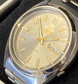 Seiko 5 Automatic Silver Dial Silver Steel Men's Watch SNXS75K1 RRP £199