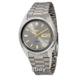 Seiko 5 Automatic Silver Dial Stainless Steel Bracelet Mens Watch SNXS75K1