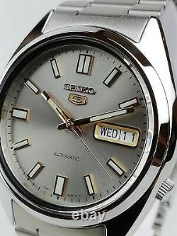 Seiko 5 Automatic Silver Dial Stainless Steel Mens Watch SNXS75K1