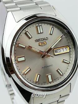 Seiko 5 Automatic Silver Dial Stainless Steel Mens Watch SNXS75K1