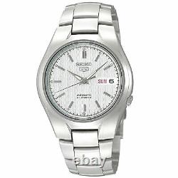 Seiko 5 Automatic Silver/White Dial Stainless Steel Mens Watch SNK601K1