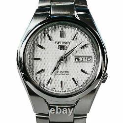 Seiko 5 Automatic Silver/White Dial Stainless Steel Mens Watch SNK601K1 RRP £169