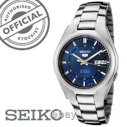 Seiko 5 Automatic Stainless Steel Blue Dial 37mm Mens Watch SNK615K1 RRP £169