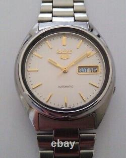 Seiko 5 Automatic Watch 7S26-0480,'Checker Plate' Dial SERVICED / NEW GLASS