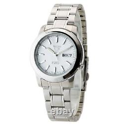 Seiko 5 Automatic White Dial Silver Stainless Steel Mens Watch SNKE49K1 RRP £169