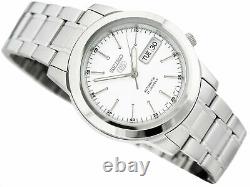 Seiko 5 Automatic White Dial Silver Stainless Steel Mens Watch SNKE49K1 RRP £199