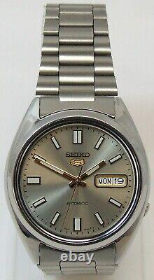 Seiko 5 SNXS75K Automatic Silver Stainless Steel Men's Wristwatch Watch BOXED