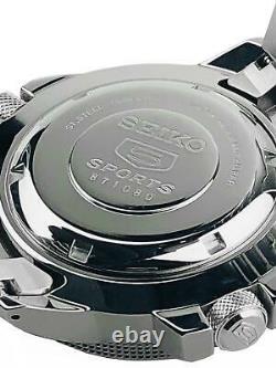 Seiko 5 Sports Automatic Black Dial Stainless Steel Mens Watch SKZ211K1