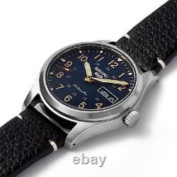 Seiko 5 Sports Field Collection Automatic Blue Dial Leather Men's Watch SRPG39K1