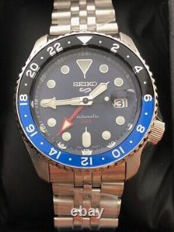 Seiko 5 Sports GMT Automatic Blueberry SSK003K1 Blue Dial NEW