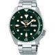 Seiko 5 Sports Green Dial Stainless Steel Bracelet Automatic Mens Watch Srpd63k1
