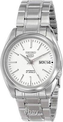 Seiko 5 Sports Mens Automatic Watch with Silver Bracelet SNKL41K1
