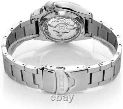 Seiko 5 Sports Mens Automatic Watch with Silver Bracelet SRPE55K1
