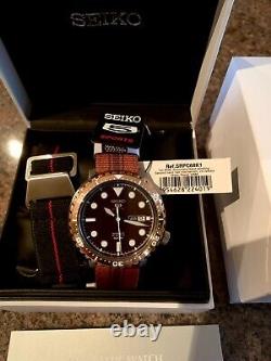 Seiko 5 Sports SRPC68K1 Automatic Brown Dial Divers Watch With 2 Straps