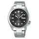 Seiko 5 Sports Solid Boy Automatic Grey Dial Silver Steel Mens Watch Srpe51k1