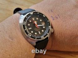 Seiko 7s26a automatic divers watch. Modded Willard 6105 turtle case Mod