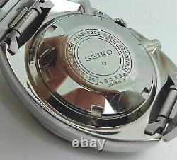 Seiko Pogue Pepsi Silver Dial Automatic Chronograph 6139-6002 Rare JDM