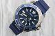 Seiko Prospex Samurai Blue Automatic Divers Wrist Watch Srpb49k1 + Extra Strap