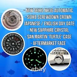 Seiko Prospex Turtle Automatic 200M Mens Watch Divers Mod Pepsi SKX San Martin