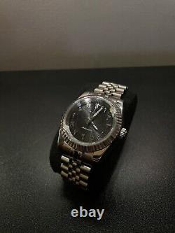 Seiko Watch Mod Automatic Arab Dial (Silver and Black)