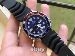 Seiko automatic pepsi 200m divers watch automatic new strap spares or repair