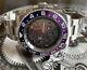 Seiko Nh70 Jp Custom Watch 40mm Sapphire Automatic Skeleton, Blue & Purple
