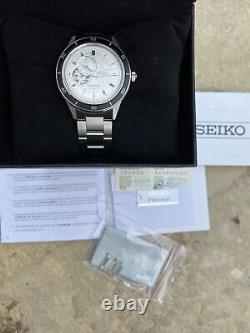 Seiko presage style 60's Automatic Silver Open heart dial stainless steel Men's