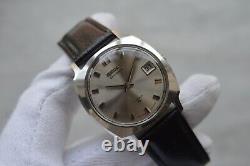 September 1968 Rare Vintage Seiko Sportsmatic Automatic Leather Date Watch