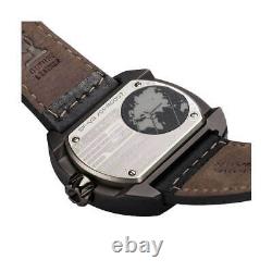 SevenFriday Men's Watch V-Series Automatic Black Semi-Matte Leather Strap V3-01