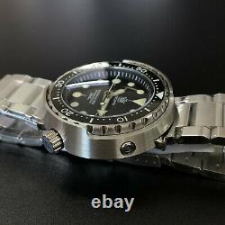 Sharkey tuna diver watch mens automatic watches new 22mm dive watch band silver