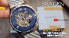 Skagen Holst Automatic Silver Tone Steel Mesh Watch Skw6733