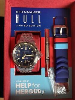 Spinnaker Automatic Hull Commander Help For Heroes Silver SP-5114-66-HH