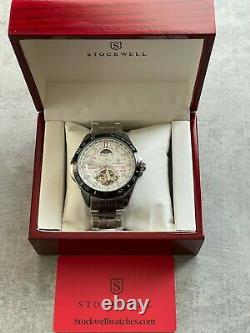 Stockwell Men's Automatic Moon Phase Stainless Steel Watch W70