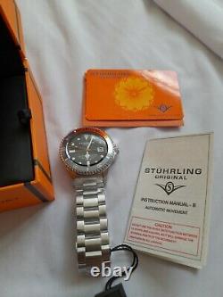 Swiss Made Stuhrling Depthmaster Heritage 200m Submarniner Swiss Automatic Watch