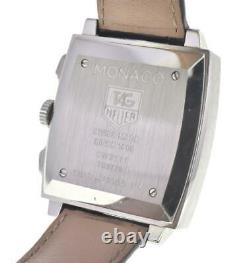 TAG HEUER Monaco CW2111 Chronograph black Dial Automatic Men's Watch T#105167