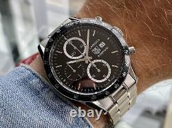 TAG Heuer Carrera Caliber 16 Steel Automatic Black Dial Chronograph Men's Watch