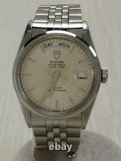 TUDOR Oyster Prince Date-Day 94710 Automatic Watch White Dial Used