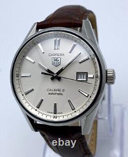 Tag Heuer Carrera Automatic Calibre 5 WAR211B Ivory Dial 39mm Boxed Serviced