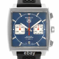Tag Heuer Monaco Chronograph Blue Dial Automatic Mens Watch CAW2111. FC6183